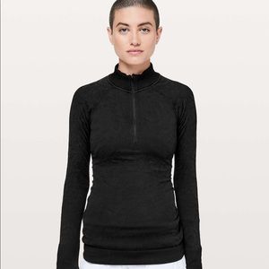 LULULEMON Rest Less 1/2 zip Pullover Black
